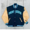 Carolina Panthers Starter Jacket Yellow Sleeves