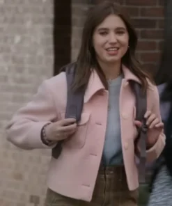 Cassie Hocus Pocus 2 Light Pink Jacket