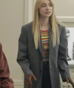 Cate Dunlap Gen V 2023 Grey Blazer Coat