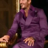 Celebrate David Beckham Purple Suit