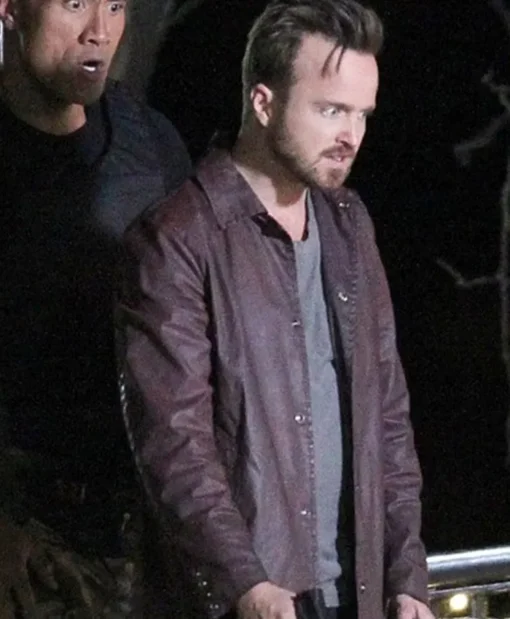 Central Intelligence Phil Maroon Leather Jacket