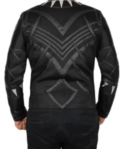 Chadwick Boseman Film Black Panther Costume Real and Faux Leather Jacket