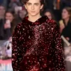 Chalamet Spotted maroon Fleece Hoodie Product for sale