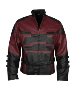 Charlie Cox Daredevil PU Leather Red and Black Jacket For Sale