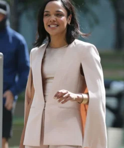 Charlotte Hale Westworld Light Pink Coat