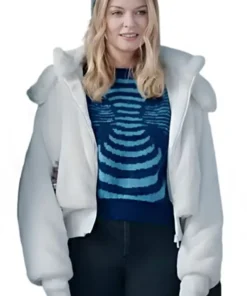 Charlotte Sanders Best Christmas Ever Fur Jacket