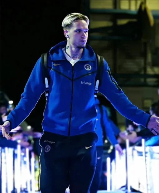 Chelsea Tech Blue Zip-Up Hoodie