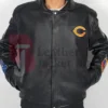 Chicago Bears Leather Jacket in Real Leather