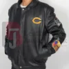 Chicago Bears Leather Jacket Black