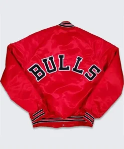 Chicago Bulls 80s NBA Red Varsity Jacket For Sale