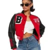 Chicago Bulls Cropped Varsity Jacket