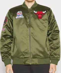 Chicago Bulls Flight Green Jacket