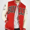 Chicago Bulls NBA Red Wool Varsity Jacket
