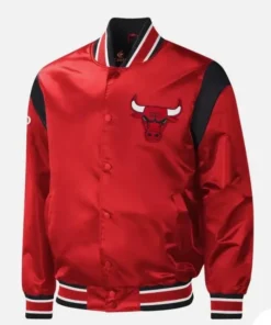 Chicago Bulls Red Varsity Jacket