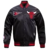 Chicago Bulls Retro Classic Black Jacket Black