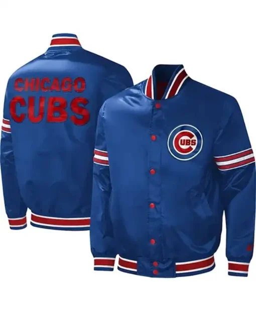Chicago Cubs Blue Letterman Varsity Jacket