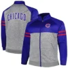 Chicago Cubs Cooperstown Blue Track Jacket
