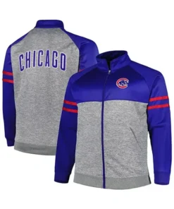 Chicago Cubs Cooperstown Blue Track Jacket