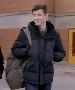 Chicago Fire S12 Jake Lockett Black Puffer Jacket