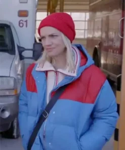 Chicago Fire Sylvie Brett Hooded Puffer Jacket