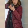 Chicago P.D. Marina Squerciati Maroon Puffer Coat