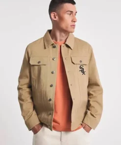 Chicago White Sox Twill Beige Jacket