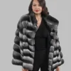 Chinchilla Fur Zipper Jacket