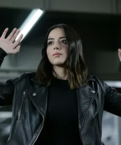 Chloe Bennet TV Series Agents Of Shield Daisy Johnson Biker Quilted Black Leather Jacket