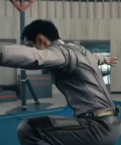 Chris Mark The Boys S02 Blindspot Grey Leather Jacket