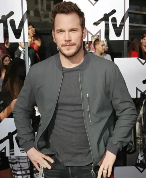 Chris Pratt Jurassic World Bomber Leather Jacket