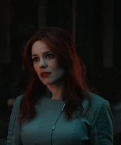 Christine Palmer Film Doctor Strange Multiverse of Madness 2022 Rachel McAdams Blue Costume Cotton Jacket