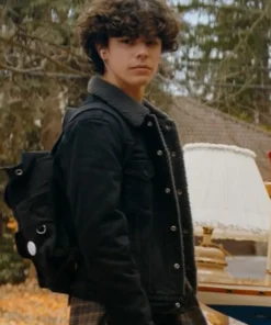 Chucky Zackary Arthur Black Sherpa Trucker Cotton Jacket