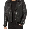 Claim to Fame Frankie Jonas Black Biker Jacket