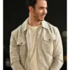 Claim to Fame Kevin Jonas White Trucker Jacket