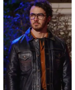 Claim to Fame S02 Kevin Jonas Black Leather Jacket