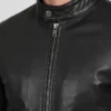 Classic Leather Simple Jacket For Mens