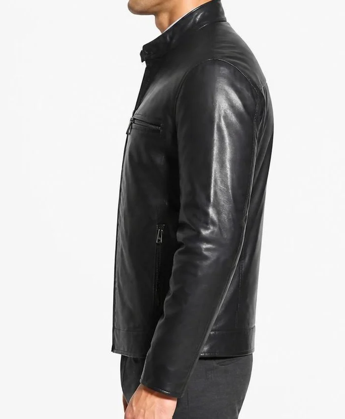 Classic Obey Leather Jacket For Mens (1)