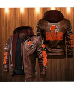 Cleveland Browns Leather Jacket One