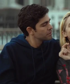 Clickbait Adrian Grenier Pullover Blue Fleece Hoodie