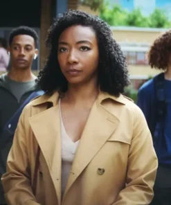 Clickbait Sophie Brewer Brown Long Trench Coat