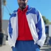 Clipped Players Blue And White Track Jacket