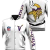 Cohen Minnesota Vikings White Varsity Jacket