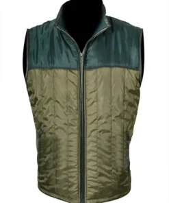 Cole Hauser Yellowstone Rip Wheeler Two Tone Quilted Parachute Vest