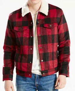 Cole Sprouse Riverdale Jughead Jones Red & Black Checkered Cotton Jacket