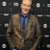 Conan OÃ¢â‚¬â„¢Brien Distressed Brown Leather Jacket