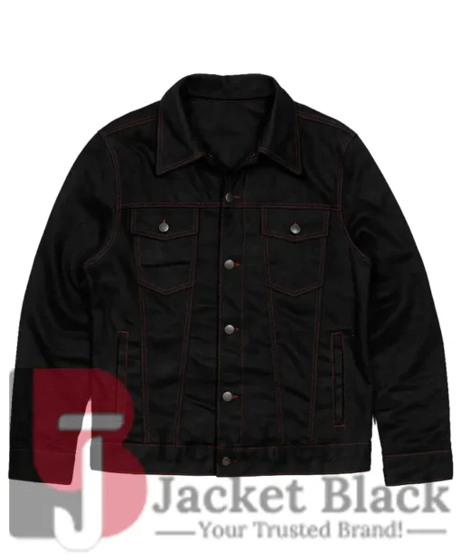 Conan O’Brien Top Gun Event Black Denim Trucker Jacket