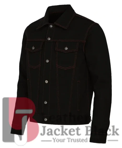 Conan O’Brien Top Gun Event Black Trucker Denim Jacket