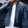Concert Miami Vin Diesel Blue Leather Jacket