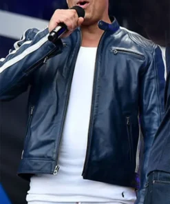 Concert Miami Vin Diesel Blue Leather Jacket