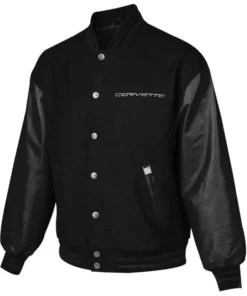 Corvette Racing Black Varsity Jacket